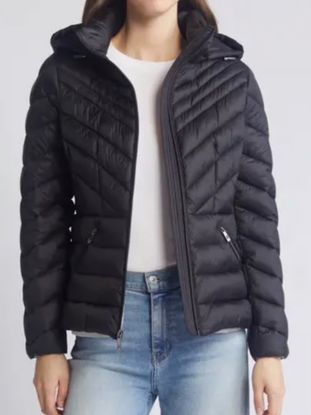 Women’s Navy Down Puffer Jacket